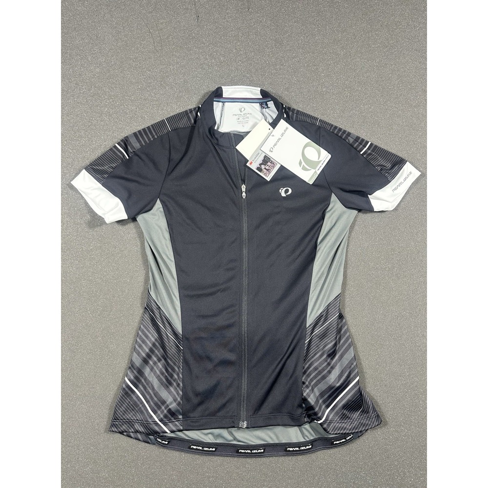 Women's Pearl Izumi Elite Large Cycling Jersey Black/Grey